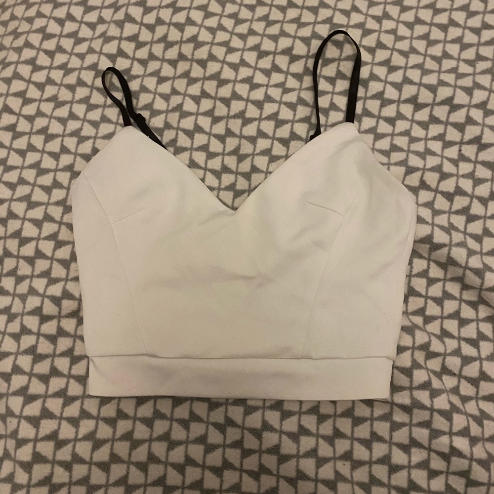 White crop top